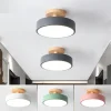 Rund taklampa i nordisk stil i trälook för hall, sovrum och kök 16 Rund taklampa i nordisk stil i trälook för hall, sovrum och kök