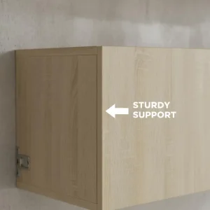 Väggmonterat TV-skåp Sonoma ek 100 x 30 x 30 cm i konstruerat trä