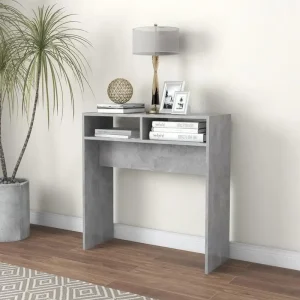 Modern konsolbord i grå ton 78x30x80 cm för hall och vardagsrum