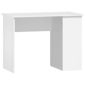 Vitt skrivbord 100x55x75 cm med 2 förvaringsfack