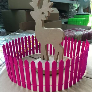 Miniatyrstaket i trä för trädgård, bonsai och DIY-dekoration