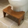 Bambustol för toalett, halkfri och utan installation