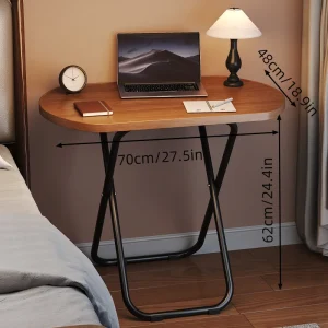 Hopfällbart TV-bord och matbord i trä – lätt och portabelt