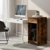 Computer cabinet med låda för PC-torn och kabelförvaring