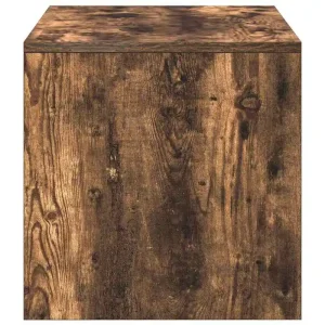 TV-bänk i rökt ek 100x40x40 cm, modern förvaring