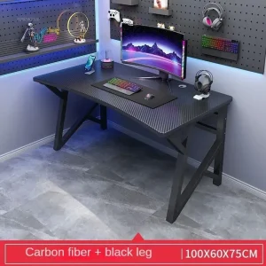 Modernt gaming- och skrivbord med stolset för hem, studie och kontor