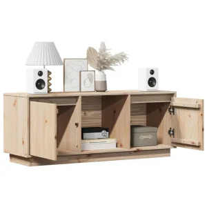 TV-bänk i massiv furu 110,5x35x44 cm, Sonoma Oak