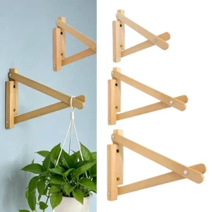 DIY dekorativ väggfäste för hyllor med fördragna kabelhål
