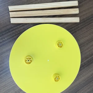 Runt minimalistiskt soffbord 40 cm i svart, vitt eller gult