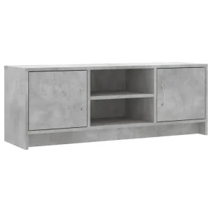 TV-bänk i betonggrå, 102x30x37,5 cm, Sonoma ek, modern stil