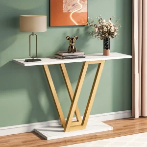 Industriell console table i 110 cm till hall och vardagsrum