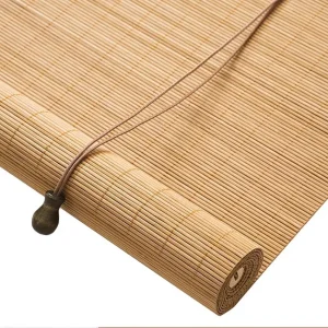 Japansk stil rullgardin i trä, 50–90 % mörkläggning, måttbeställd