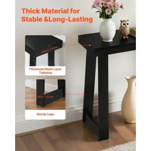 Modern konsolbord 91,5 cm i trä – smalt avlastningsbord för hall