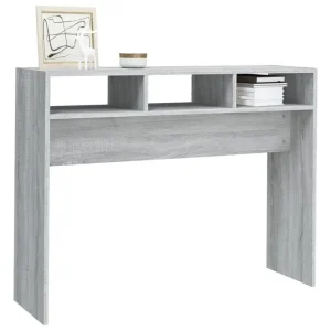 Modern konsolbord i sonoma grå 105x30x80 cm, träkomposit och metall