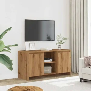 Handgjord tv-bänk i eklook 102 x 37,5 x 52,5 cm, modern stil