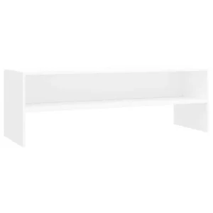 Tv-bänk i vitt och Sonoma ek, 120x40x40 cm, modern stil