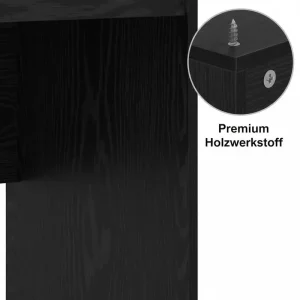 Modernt skrivbord i svart ek 70 x 40 x 76 cm för kontor