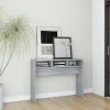 Modern konsolbord i sonoma grå 105x30x80 cm, träkomposit och metall