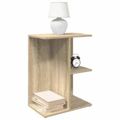 Set med 2 sängbord i Sonoma ek med låda, 46,5 x 29 x 61 cm