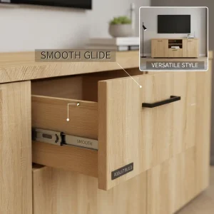 TV-bänk Sonoma ek 80x34x30 cm i konstruerat trä