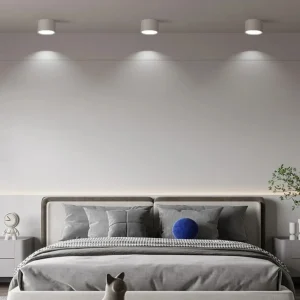 LED takspotlight 5W–15W, nordisk ytmonterad taklampa med dimmer 14 LED takspotlight 5W–15W, nordisk ytmonterad taklampa med dimmer