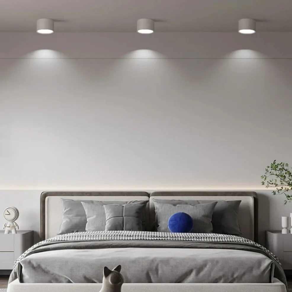 LED takspotlight 5W–15W, nordisk ytmonterad taklampa med dimmer 3 LED takspotlight 5W–15W, nordisk ytmonterad taklampa med dimmer - Bild 3