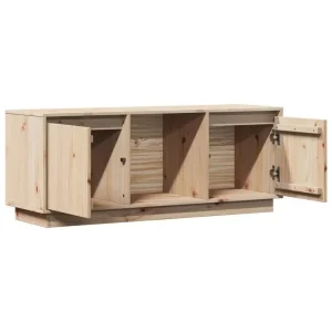 TV-bänk i massiv furu 110,5x35x44 cm, Sonoma Oak