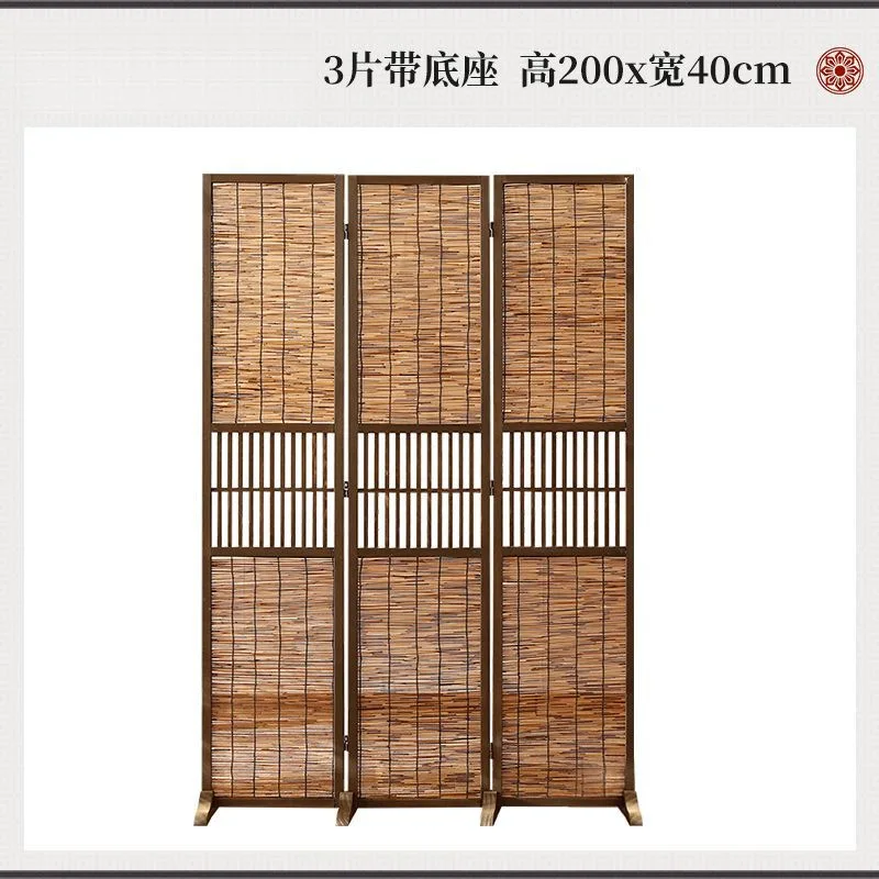Reedskärm i zen- och retrostil – vikbar rumsavdelare 8 Reedskärm i zen- och retrostil – vikbar rumsavdelare - Bild 8