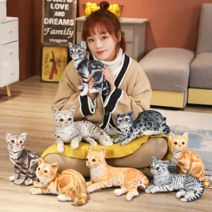 MIAOOWA kattgosedjur 29 cm – amerikansk korthårskatt eller siamesisk katt 13 MIAOOWA kattgosedjur 29 cm – amerikansk korthårskatt eller siamesisk katt