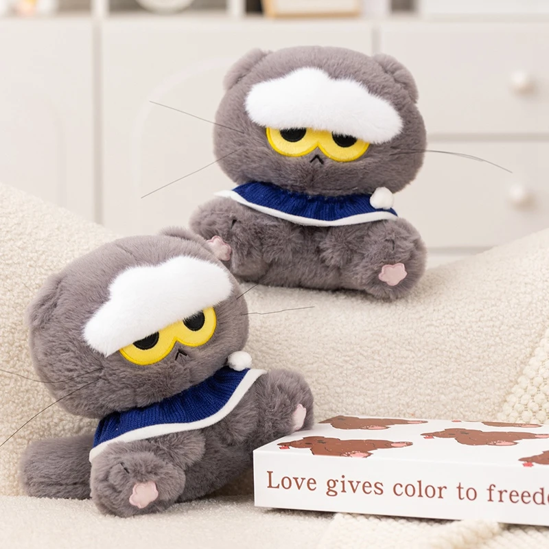 G-dragon Cat Cloud Cat gosedjur 15–19 cm i grått med väskhänge 2 G-dragon Cat Cloud Cat gosedjur 15–19 cm i grått med väskhänge - Bild 2