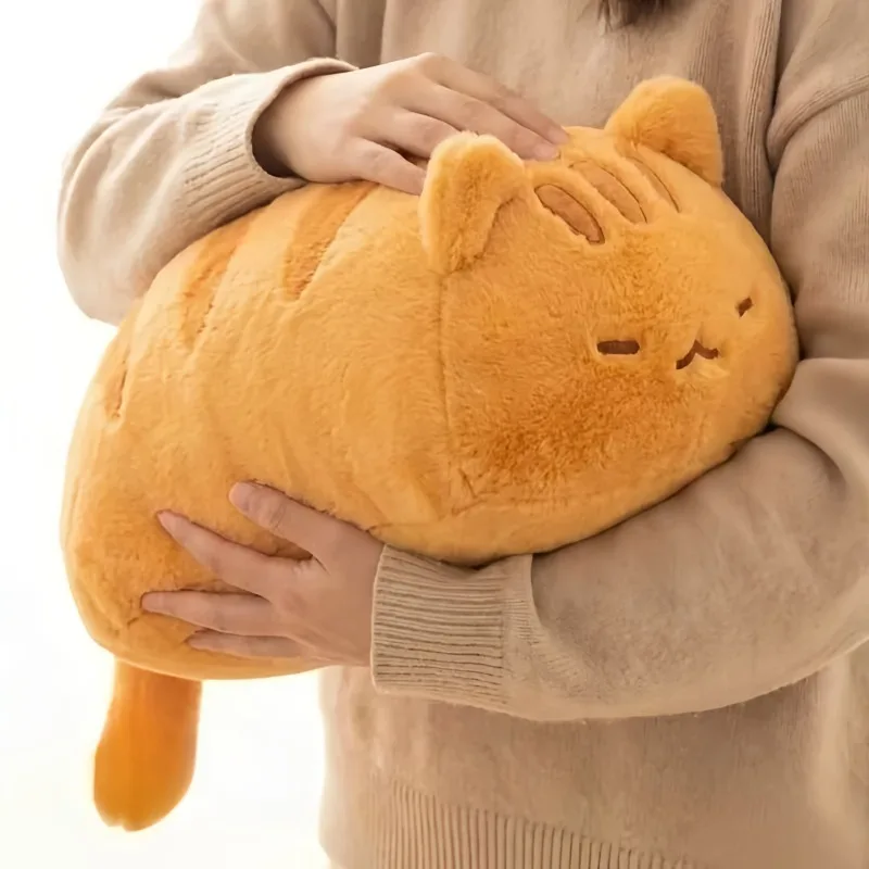 Orange kattgosedjur och plyschkudde i kawaii-stil – 13 eller 43 cm 1 Orange kattgosedjur och plyschkudde i kawaii-stil – 13 eller 43 cm