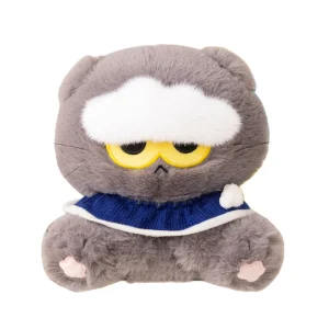 G-dragon Cat Cloud Cat gosedjur 15–19 cm i grått med väskhänge 11 G-dragon Cat Cloud Cat gosedjur 15–19 cm i grått med väskhänge