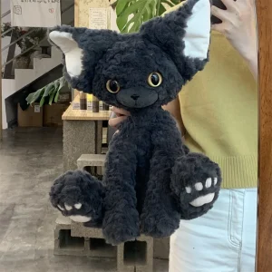 KUKI CAT Black Cat gosedjur i kawaii-stil, 30 eller 40 cm 11 KUKI CAT Black Cat gosedjur i kawaii-stil, 30 eller 40 cm