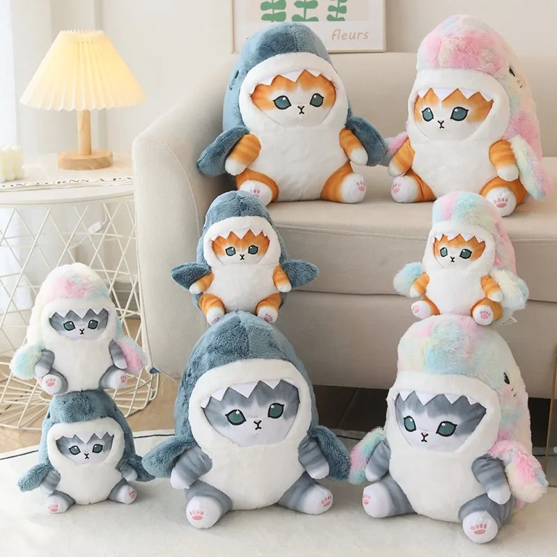 gegemuchen Shark Cat-gosedjur i hajdräkt – 20 eller 33 cm 1 gegemuchen Shark Cat-gosedjur i hajdräkt – 20 eller 33 cm