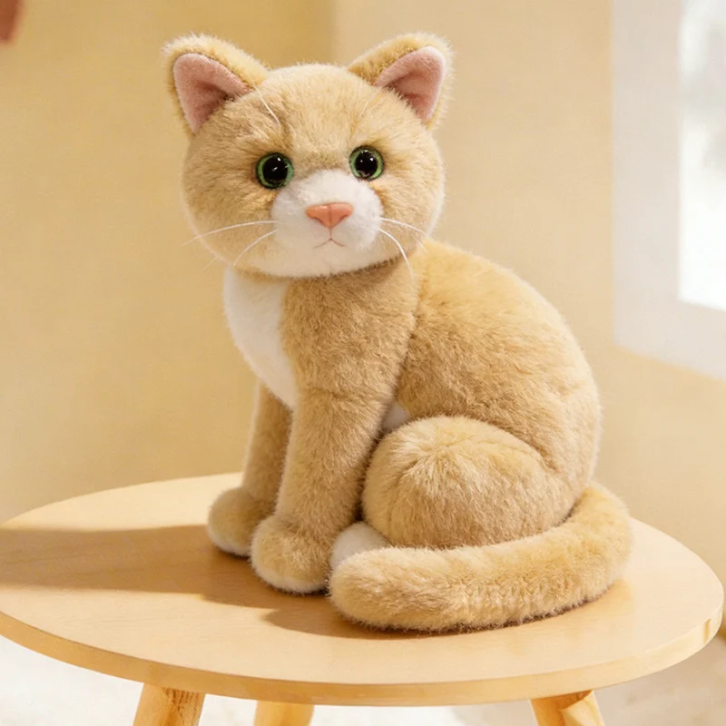 YUZHINUO realistiskt kattgosedjur 20–26 cm – flera färgvarianter 17 YUZHINUO realistiskt kattgosedjur 20–26 cm – flera färgvarianter - Bild 17