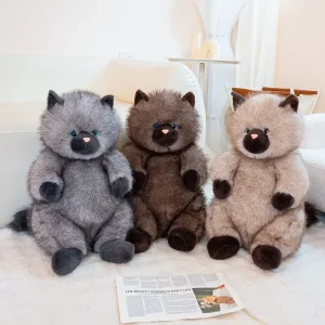 Yobush kattgosedjur i plysch – välj färg och storlek 28, 40 eller 50 cm