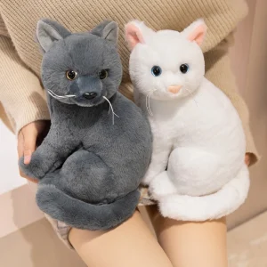 YUZHINUO realistiskt kattgosedjur 20–26 cm – flera färgvarianter 22 YUZHINUO realistiskt kattgosedjur 20–26 cm – flera färgvarianter