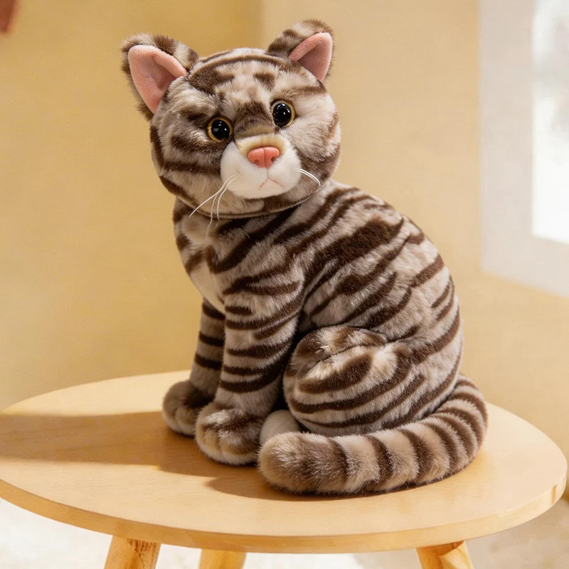 YUZHINUO realistiskt kattgosedjur 20–26 cm – flera färgvarianter 9 YUZHINUO realistiskt kattgosedjur 20–26 cm – flera färgvarianter - Bild 9