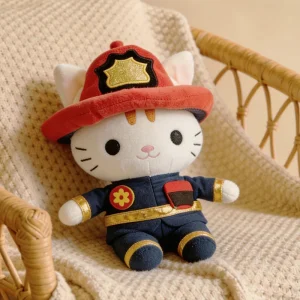 WSDUDU Little Hero Firefighter Cat – brandmanskatt gosedjur 22 cm 10 WSDUDU Little Hero Firefighter Cat – brandmanskatt gosedjur 22 cm