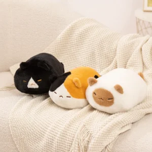 Alternative view of 25cm Giant Black Cat Plush Toys Kawaii kitten Plushie Throw Pillow Soft Cat Stuffed Doll Toy Home Decor for Kids Birthday Gifts