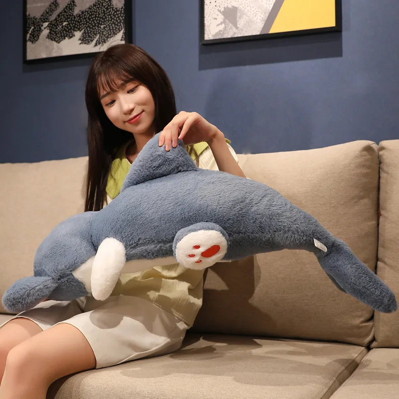 Kawaii Shark Cat-gosedjur med stora ögon, 50 eller 85 cm 5 Kawaii Shark Cat-gosedjur med stora ögon, 50 eller 85 cm - Bild 5