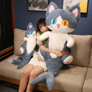 Kawaii Shark Cat-gosedjur med stora ögon, 50 eller 85 cm