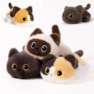 LKCOMO kattgosedjur 28–30 cm – siamesisk design med stora ögon