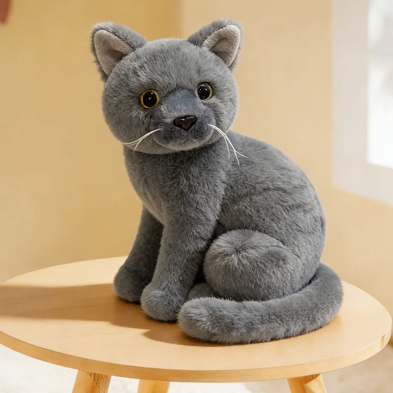 YUZHINUO realistiskt kattgosedjur 20–26 cm – flera färgvarianter 18 YUZHINUO realistiskt kattgosedjur 20–26 cm – flera färgvarianter - Bild 18