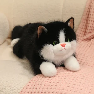 MIAOOWA kattgosedjur 45/55 cm – naturtroget liggande mjukisdjur