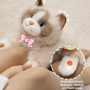Alternative view of Kattgosedjur 40 cm med röstfunktion, fluffig plysch och realistisk design