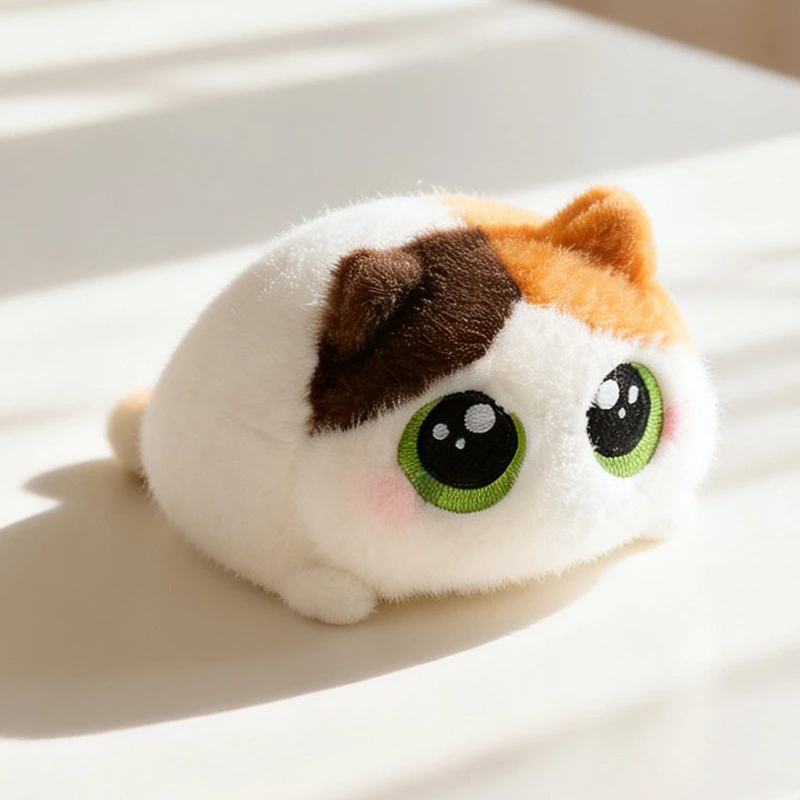 Kattgosedjur 15 cm – rund mjuk design med sex färgalternativ 4 Kattgosedjur 15 cm – rund mjuk design med sex färgalternativ - Bild 4