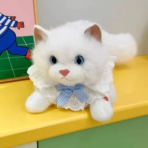 Kattgosedjur 40 cm med röstfunktion, fluffig plysch och realistisk design 32 Kattgosedjur 40 cm med röstfunktion, fluffig plysch och realistisk design