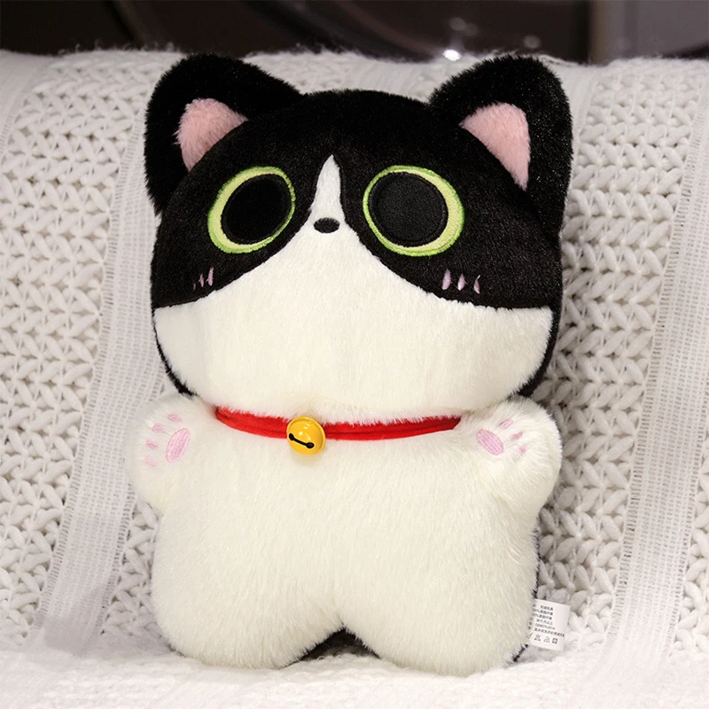 Bell Cat kattplyschkudde 40 cm – mjuk plysch med PP-fyllning 10 Bell Cat kattplyschkudde 40 cm – mjuk plysch med PP-fyllning - Bild 10