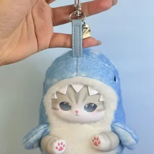 Mofusand Shark Cat gosedjur 10 cm – mjuk samlarfigur utan butikskartong 19 Mofusand Shark Cat gosedjur 10 cm – mjuk samlarfigur utan butikskartong